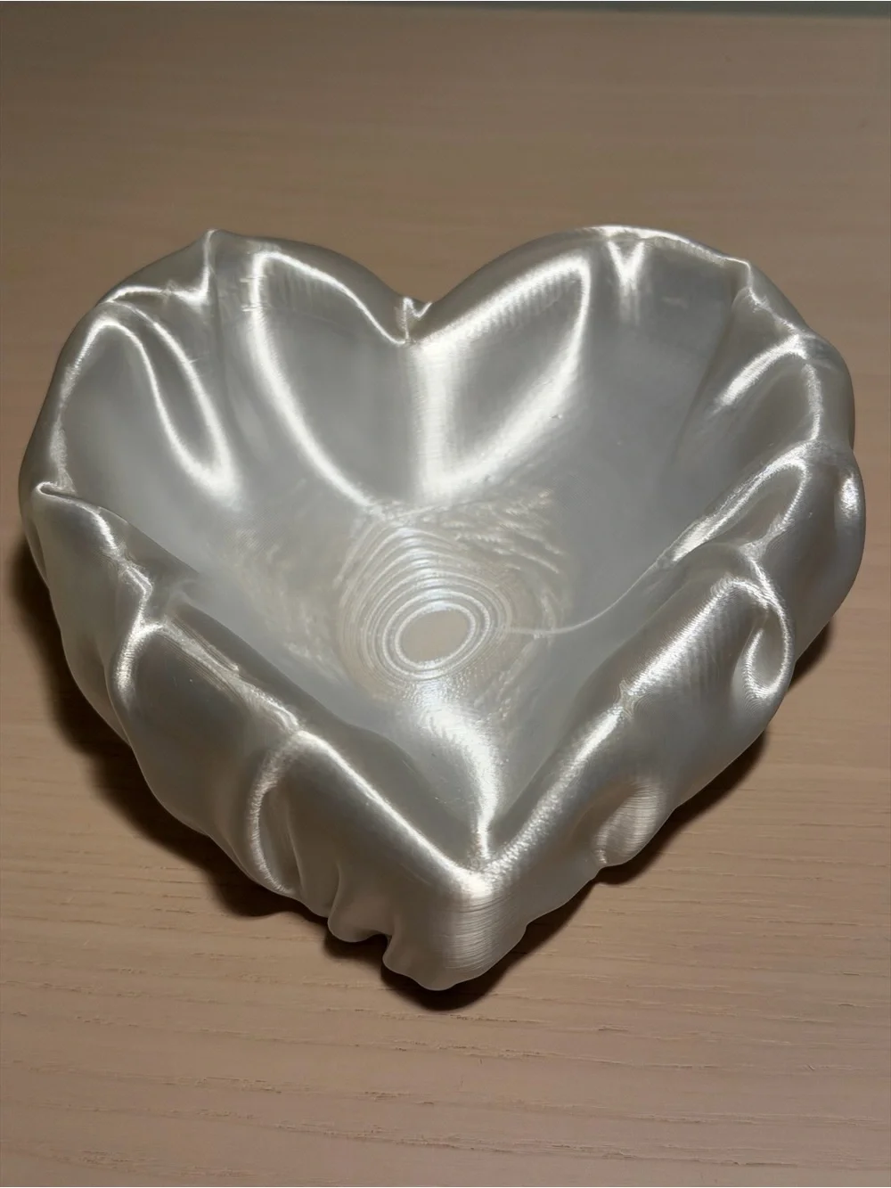 Silk White Decorative Shell & Heart Trinket Tray 3D Printed – Set of 2
